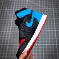 Low Top Sneakers, Blue Black Colorway, Lace Up Design, Casual Gift for Sneaker Fans