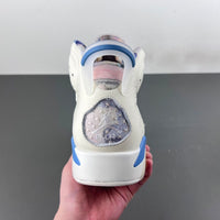 Low Top Sneakers, Blue White Colorway, Lace Up Design, Casual Gift for Sneaker Fans
