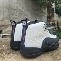 High Top Sneakers, White Gray Colorway, Lace Up Design, Casual Gift for Sneaker Fans