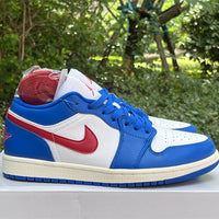 Low Top Sneakers, Blue Colorway, Lace Up Design, Casual Gift for Sneaker Fans