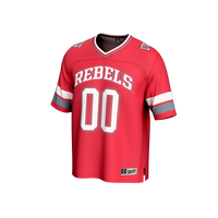 #00 UNLV Rebels Lightweight Collegiate Football Fashion Jersey - Scarlet