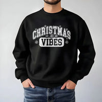 Varsity Snowflake Crewneck, Christmas Vibes Sweatshirt, Comfy Holiday Graphic Sweatshirt, Winter Aesthetic Pullover, Xmas Present Sweatshirt