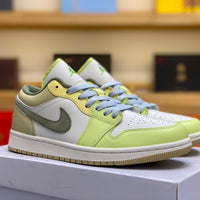 Low Top Sneakers, Green Colorway, Lace Up Design, Casual Gift for Sneaker Fans