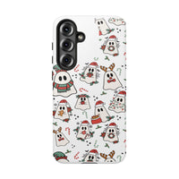 Santa Hat Candy Cane Phone Case, Christmas Ghost Phone Case for Samsung Galaxy, Spooky Xmas Samsung Cover, Festive Holiday Present for Her