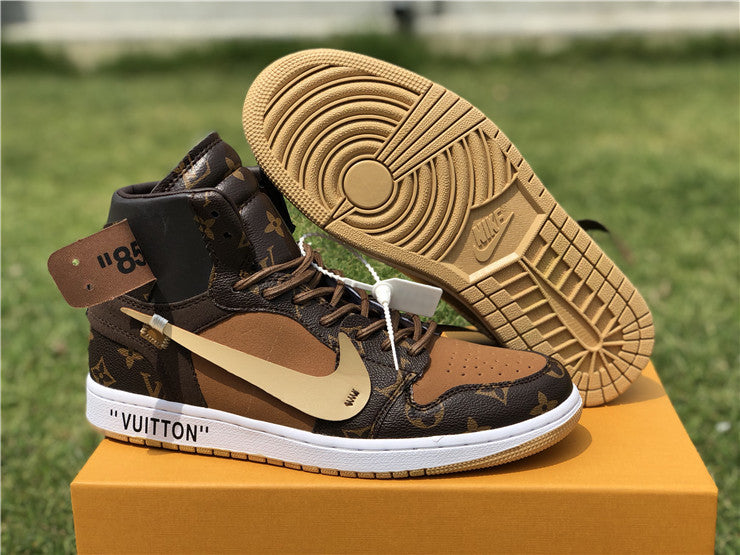 Sneakers, Brown Black Colorway, Lace Up Design, Casual Gift for Sneaker Fans