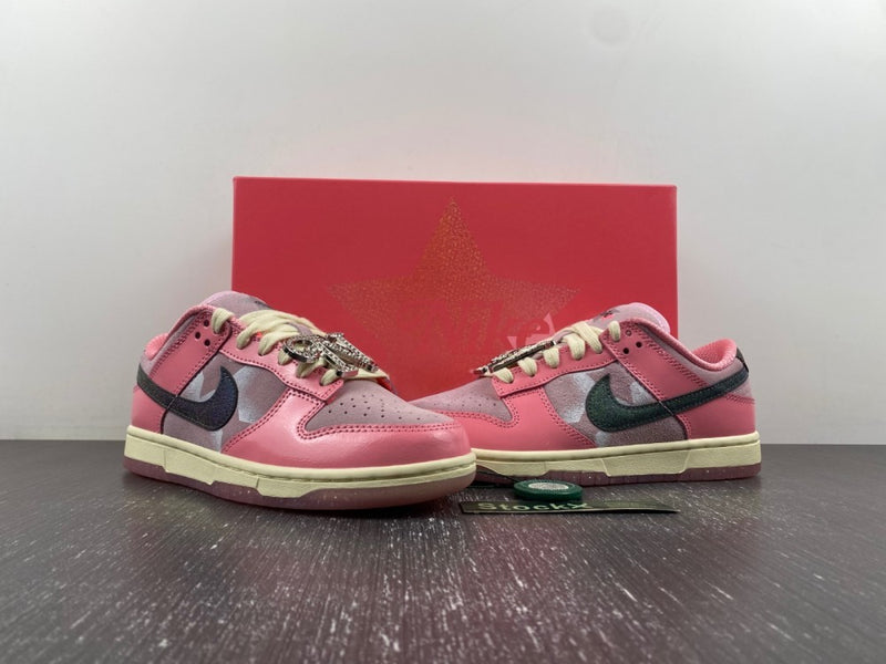 Low Top Sneakers, Pink Colorway, Lace Up Design, Casual Gift for Sneaker Fans