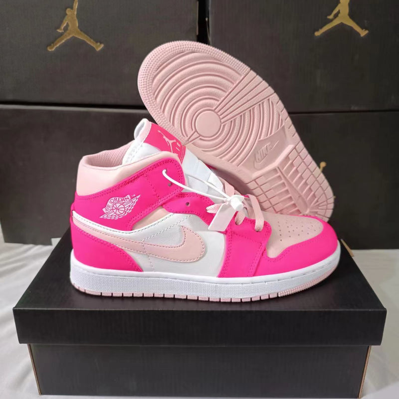 Sneakers, White Pink Colorway, Lace Up Design, Casual Gift for Sneaker Fans