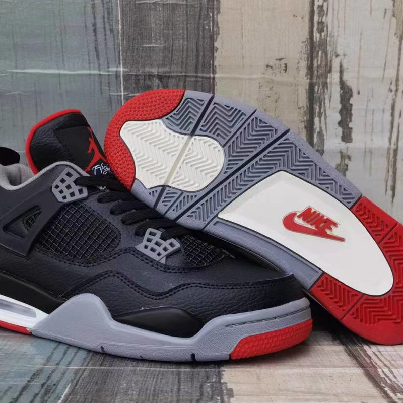 Sneakers, Black Red Gray Colorway, Lace Up Design, Casual Gift for Sneaker Fans