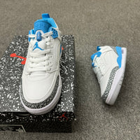 Low Top Basketball Shoes, Blue White Colorway, Lace Up Design, Casual Gift for Shoe Lovers