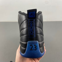 Low Top Sneakers, Royal Blue Black Colorway, Leather Footwear, Lace Up Design, Casual Gift for Sneaker Fans