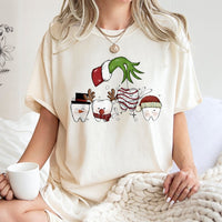 Holiday Tooth Graphic T-Shirt, Humorous Dentist Christmas T-Shirt, Dental Hygienist Xmas T-Shirt, Dental Assistant Holiday Tee, Dentist Present
