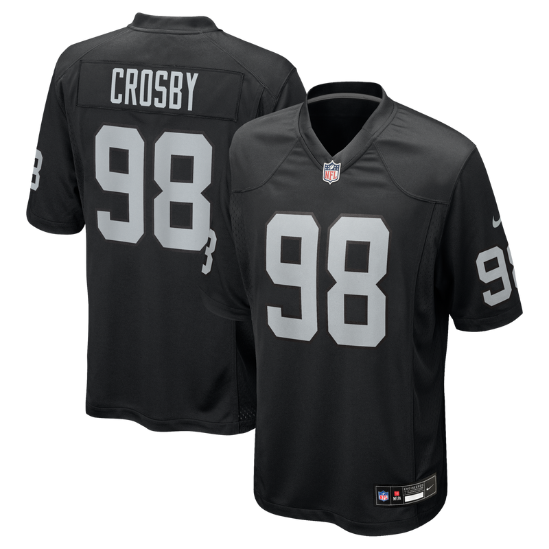 Las Vegas Raiders Maxx Crosby Black Game Jersey