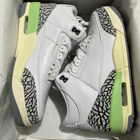 High Top Sneakers, White Green Colorway, Lace Up Design, Casual Gift for Sneaker Fans