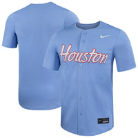 Light Blue Houston Cougars Limited Baseball Jersey