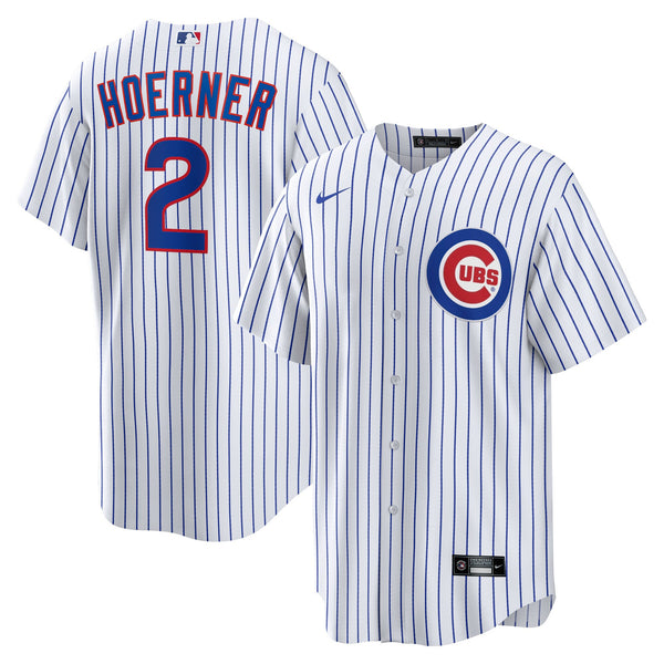 Chicago Cubs Nico Hoerner White Replica Player Jersey