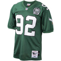 Philadelphia Eagles Reggie White Green Authentic Throwback Retired Player Jersey