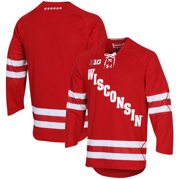Wisconsin Badgers Replica Hockey Jersey - Red