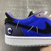 Low Top Sneakers, Royal Blue Black Purple Colorway, Lace Up Design, Casual Gift for Sneaker Fans