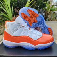 Sneakers, White Red Orange Colorway, Lace Up Design, Casual Gift for Sneaker Fans