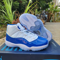 Sneakers, Royal Blue White Colorway, Lace Up Design, Casual Gift for Sneaker Fans