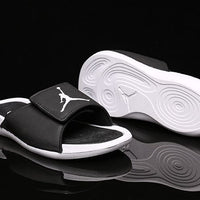 Slides, White Black Colorway, Slip On Design, Casual Gift for Shoe Lovers