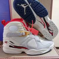 Sneakers, White Gray Red Colorway, Lace Up Design, Casual Gift for Sneaker Fans