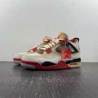 Distressed Sneakers, White Black Red Colorway, Lace Up Design, Distressed Finish, Casual Gift for Sneaker Fans