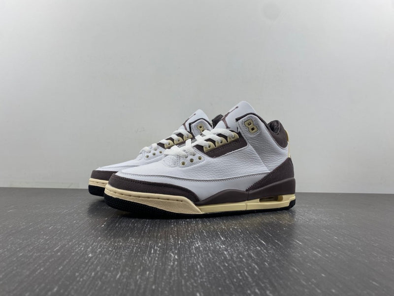 Low Top Sneakers, White Brown Colorway, Lace Up Design, Casual Gift for Sneaker Fans