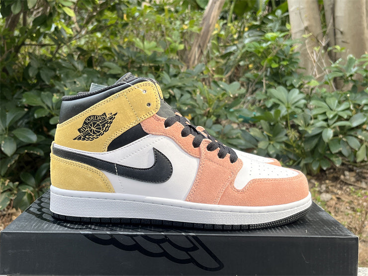 Mid Top Sneakers, Pink Colorway, Lace Up Design, Casual Gift for Sneaker Fans