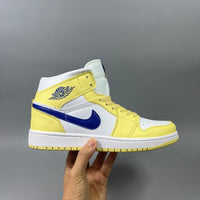 Sneakers, Yellow White Colorway, Lace Up Design, Casual Gift for Sneaker Fans