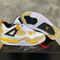 Sneakers, White Yellow Black Colorway, Lace Up Design, Casual Gift for Sneaker Fans