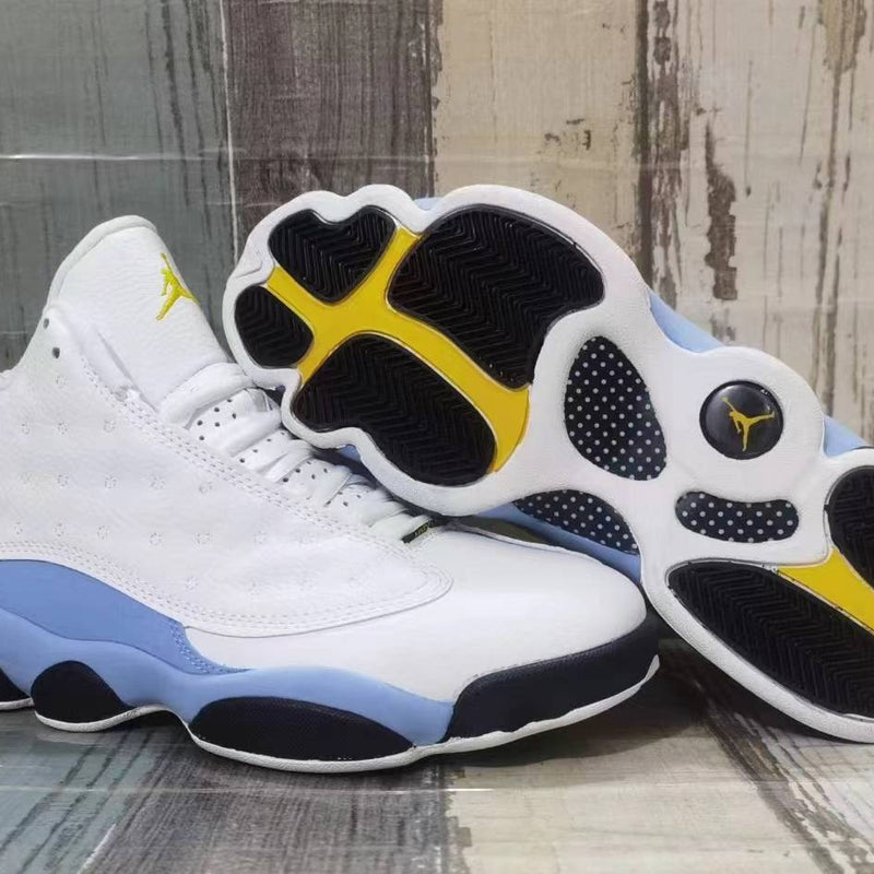 Sneakers, White Yellow Colorway, Lace Up Design, Casual Gift for Sneaker Fans