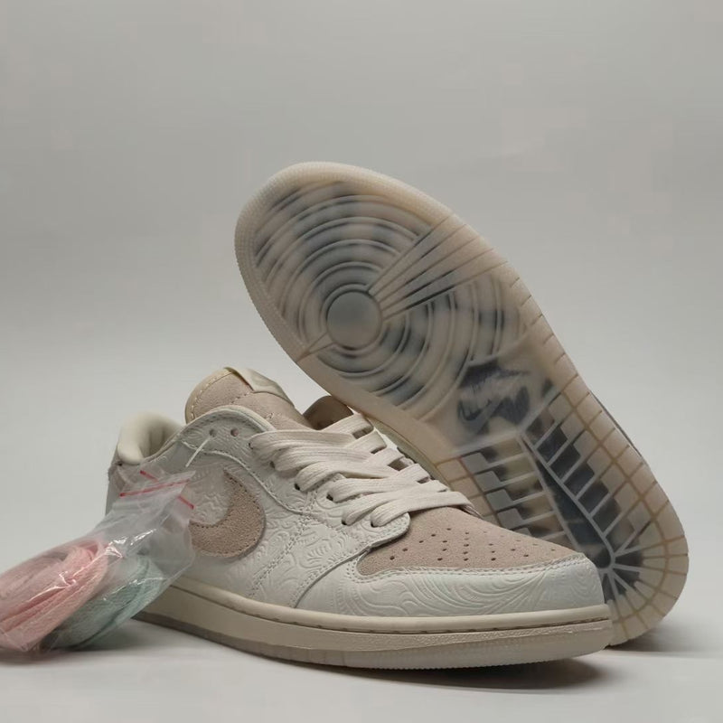 Low Top Sneakers, Beige Colorway, Lace Up Design, Casual Gift for Sneaker Fans