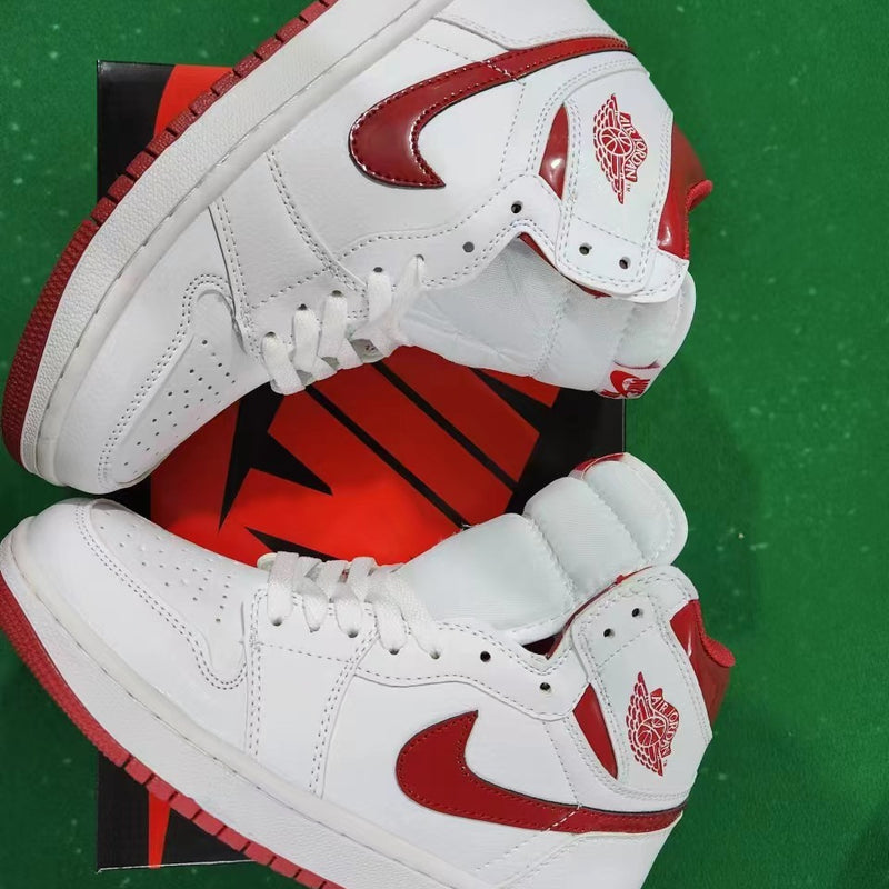 Sneakers, White Red Colorway, Lace Up Design, Casual Gift for Sneaker Fans
