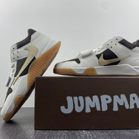 Low Top Sneakers, White Yellow Brown Colorway, Leather Footwear, Reverse Hook Design, Lace Up Design, Casual Gift for Sneaker Fans