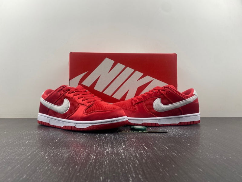 Low Top Sneakers, White Red Colorway, Valentine Design, Lace Up Design, Casual Gift for Sneaker Fans