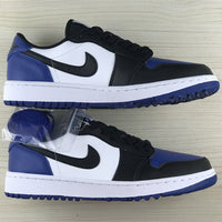 Low Top Golf Shoes, Blue Black White Colorway, Lace Up Design, Casual Gift for Shoe Lovers