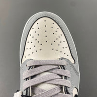 Low Top Sneakers, Gray White Colorway, Lace Up Design, Casual Gift for Sneaker Fans