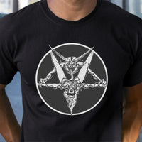 Dark Folklore Creature Shirt, Krampus T-Shirt, Vintage Holiday Horror Tee, Retro Spooky Christmas Graphic Tee, Dark Fantasy Present