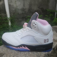High Top Sneakers, Pink Colorway, Lace Up Design, Casual Gift for Sneaker Fans