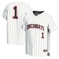 #1 Cincinnati Bearcats Lightweight Baseball Fashion Jersey - White
