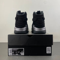 Mid Top Sneakers, Black Silver Colorway, Leather Footwear, Lace Up Design, Casual Gift for Sneaker Fans