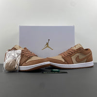 Low Top Sneakers, White Brown Colorway, Lace Up Design, Casual Gift for Sneaker Fans