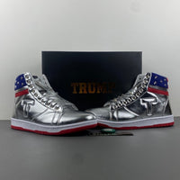 Boots, Blue Red Silver Colorway, Lace Up Design, Casual Gift for Shoe Lovers