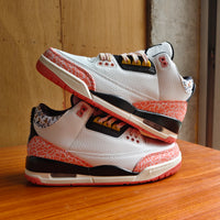 High Top Sneakers, White Orange Colorway, Lace Up Design, Casual Gift for Sneaker Fans