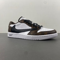 Low Top Sneakers, White Brown Colorway, Reverse Hook Design, Lace Up Design, Casual Gift for Sneaker Fans