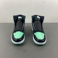 High Top Sneakers, Green Colorway, Glow in the Dark Detail, Lace Up Design, Casual Gift for Sneaker Fans