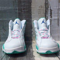 Sneakers, Mint Green White Colorway, Lace Up Design, Casual Gift for Sneaker Fans