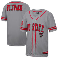 NC State Wolfpack Free Spirited Baseball Jersey - Gray