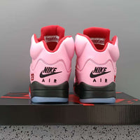 High Top Sneakers, Pink Colorway, Lace Up Design, Casual Gift for Sneaker Fans
